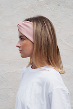 Женская повязка на голову в рубчик Horizon Pink Without 8056000 фото №2