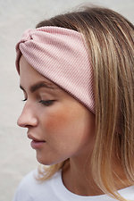 Женская повязка на голову в рубчик Horizon Pink Without 8056000 фото №4