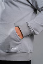 Univers Petlia 23 grauer Frühlings-Kapuzenpullover für Herren Teamv 8034001 Foto №2