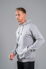 Univers Petlia 23 grauer Frühlings-Kapuzenpullover für Herren Teamv 8034001 Foto №6