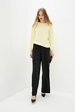 Yellow blouse 1003 in soft with puffed long sleeves Garne 3037002 photo №2