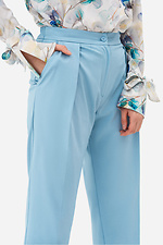 Spodnie PANNA-B w kolorze niebieskim, zwężane u dołu Garne 3042002 zdjęcie №7