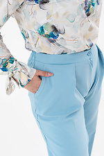 Spodnie PANNA-B w kolorze niebieskim, zwężane u dołu Garne 3042002 zdjęcie №8