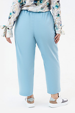 Spodnie PANNA-B w kolorze niebieskim, zwężane u dołu Garne 3042002 zdjęcie №12