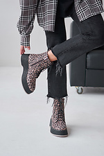 Damenstiefel mit Leopardenmuster  4207002 Foto №2