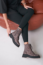 Women's boots with leopard print  4207002 photo №4