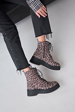 Women's boots with leopard print  4207002 photo №7