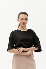 Шелковая свободная блуза OTTILIA с коротким рукавом Garne 3039004 фото №6