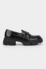Black patent leather loafers Garne 3200004 photo №3