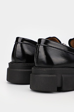 Loafer aus schwarzem Lackleder Garne 3200004 Foto №6