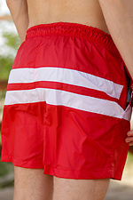 Striped swim shorts in raincoat fabric VDLK 8031004 photo №7