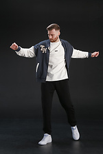 Men's bomber jacket with buttons Oversize Petlia 23 ash with milk Teamv 8034004 photo №2