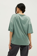 Шелковая свободная блуза OTTILIA с коротким рукавом Garne 3039005 фото №4