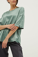 Шелковая свободная блуза OTTILIA с коротким рукавом Garne 3039005 фото №5