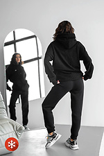 Women's warm black oversized Lama hoodie Teamv 8034005 photo №6