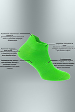 Короткие носки для кроссовок в теленых тонах M-SOCKS 2040006 фото №4