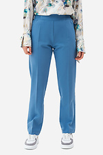 Классические штаны AMANDA-2 со стрелками в темно-голубом цвете Garne 3042006 фото №1