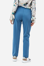 Классические штаны AMANDA-2 со стрелками в темно-голубом цвете Garne 3042006 фото №5