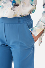 Классические штаны AMANDA-2 со стрелками в темно-голубом цвете Garne 3042006 фото №6