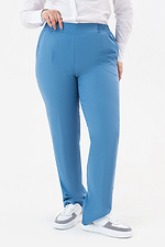 Класичні штани AMANDA-2 зі стрілками темно блакитного кольору Garne 3042006 фото №7