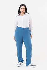 Классические штаны AMANDA-2 со стрелками в темно-голубом цвете Garne 3042006 фото №8
