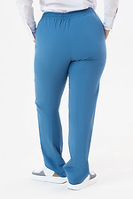 Класичні штани AMANDA-2 зі стрілками темно блакитного кольору Garne 3042006 фото №11