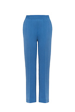 Классические штаны AMANDA-2 со стрелками в темно-голубом цвете Garne 3042006 фото №13