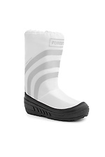 Білі зимові чоботи дутики на платформі Forester 4203006 фото №1