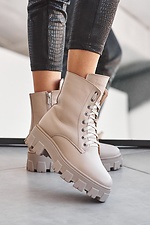 High winter ankle boots on a massive platform  8019006 photo №8