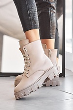 High winter ankle boots on a massive platform  8019006 photo №9