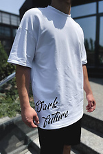 Long-cut cotton oversized T-shirt GRUF 8050006 photo №1