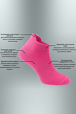 Низькі шкарпетки для кросівок в рожевому кольорі M-SOCKS 2040007 фото №4