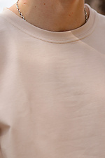 Літній бавовняний костюм, шорти і футболка бежевого кольору VDLK 8031007 фото №7