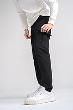 Cargo cotton men's trousers CARGO Black Teamv 8034007 photo №2