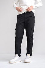 Cargo cotton men's trousers CARGO Black Teamv 8034007 photo №4
