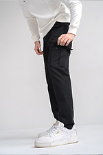 Чоловічі брюки коттонові Карго CARGO Чорні Teamv 8034007 фото №6