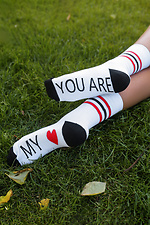 Бавовняні шкарпетки з написом Lovi M-SOCKS 2040008 фото №1