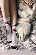 Cotton socks with Lovi lettering M-SOCKS 2040008 photo №5