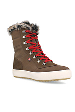 Теплые зимние ботинки из нубука с натуральным мехом Forester 4203008 фото №1