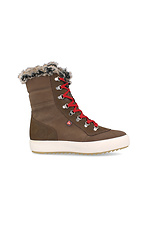 Warm winter boots in nubuck with natural fur Forester 4203008 photo №2