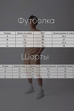 Summer cotton suit, gray shorts and T-shirt VDLK 8031008 photo №2