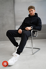 Men's warm sports suit Classic 3 Black Teamv 8034009 photo №8