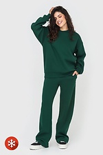 Warm fleece suit WENDI emerald color Garne 3041010 photo №2