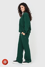Warm fleece suit WENDI emerald color Garne 3041010 photo №4