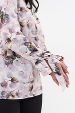 Женская блузка BERYL с софтом розового цвета в узор Garne 3042010 фото №12