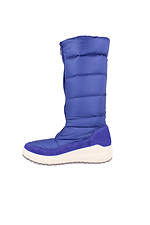 Сині зимові чоботи дутики на білій платформі Forester 4203010 фото №4