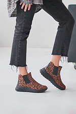 Women's short boots with leopard print  4207010 photo №1