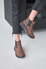 Women's short boots with leopard print  4207010 photo №3