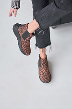 Women's short boots with leopard print  4207010 photo №4