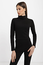 Трикотажный костюм SYNTHIA черного цвета: короткая кофта, узкие штаны Garne 3040012 фото №2